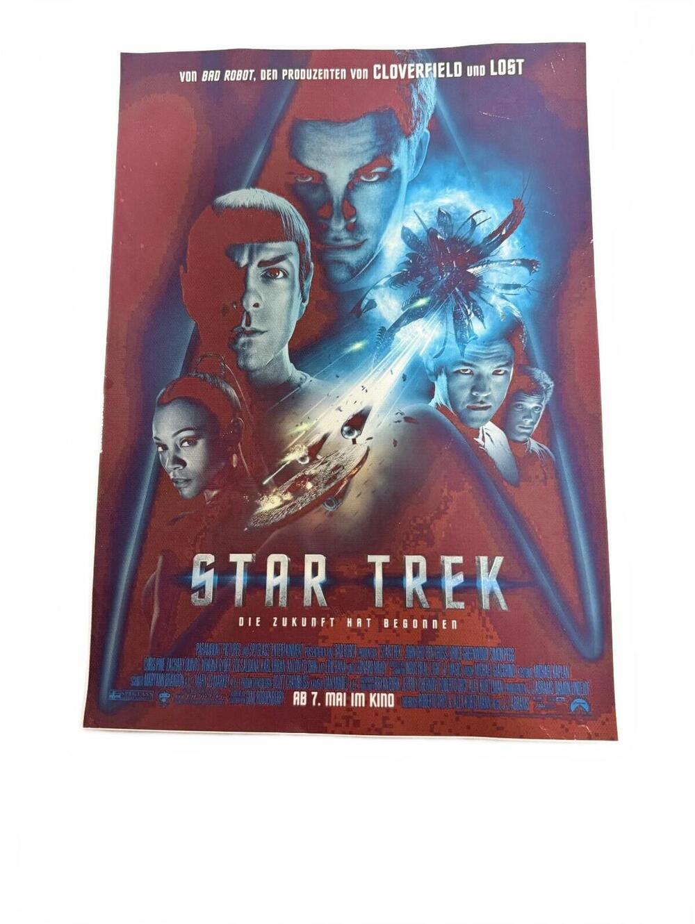 Star Trek 2009 German Die Zukunft Hat Begonnen Fabric Mini Poster